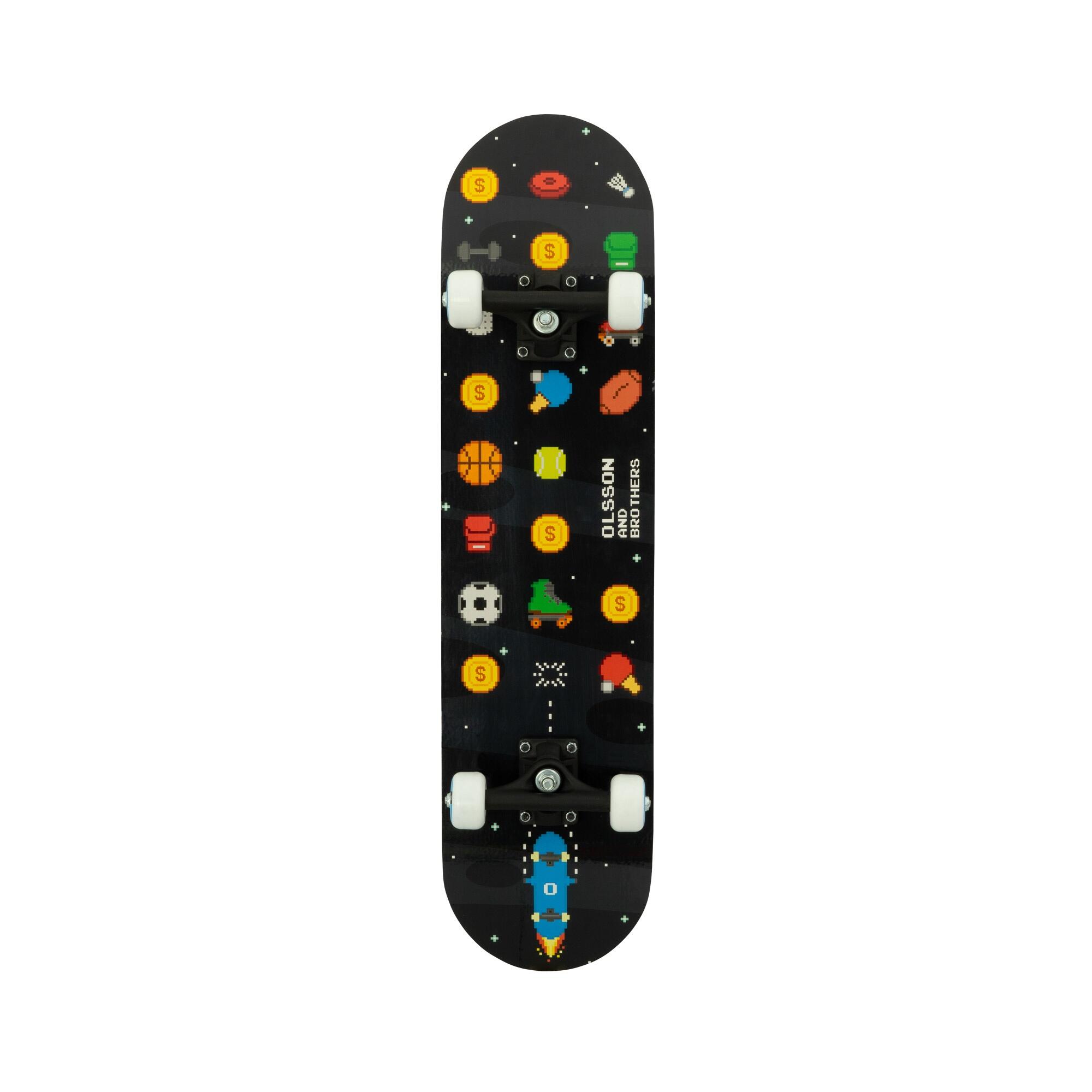 OLSSON AND BROTHERS Skateboard OLSSON SPEEDY – 31,75" x 8", Ruote CREEK SHR 53mm, ABEC7