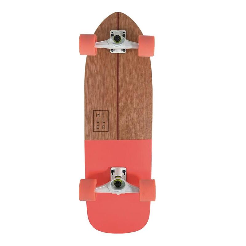 Surfskate MILLER SOUL CORAL - 31,5" - Concavo Medio Rodamientos ABEC9 Ejes XRKP