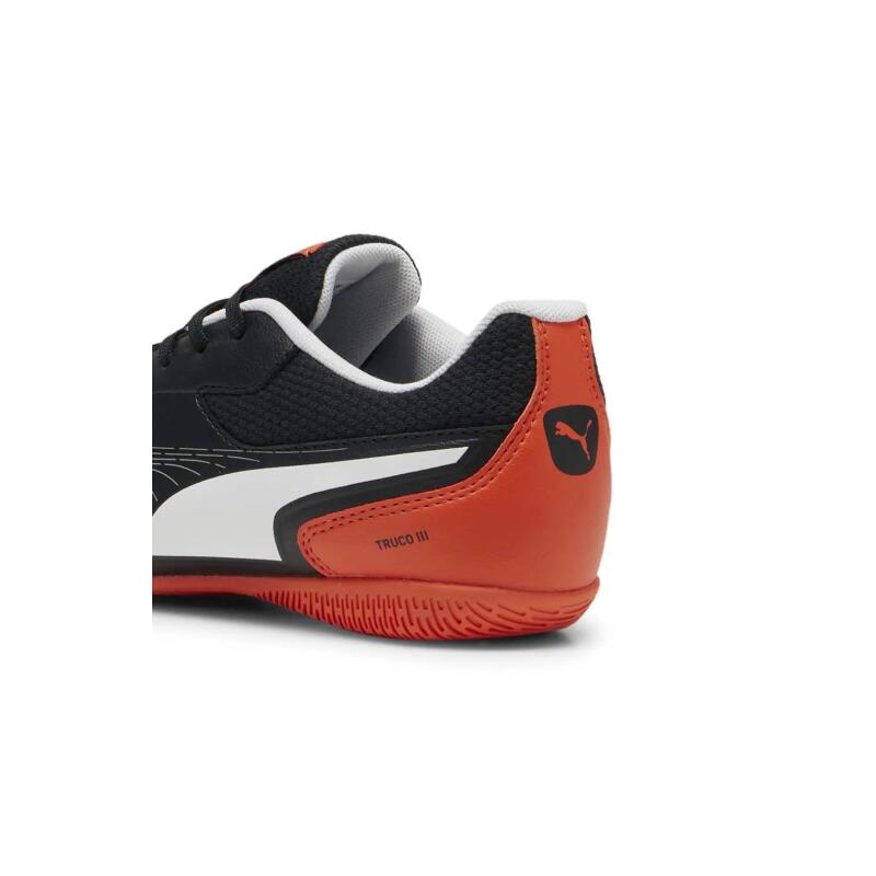 Zapatillas Fútbol Sala Para Niños Puma Truco III Jr Negro. Ágiles 7/7