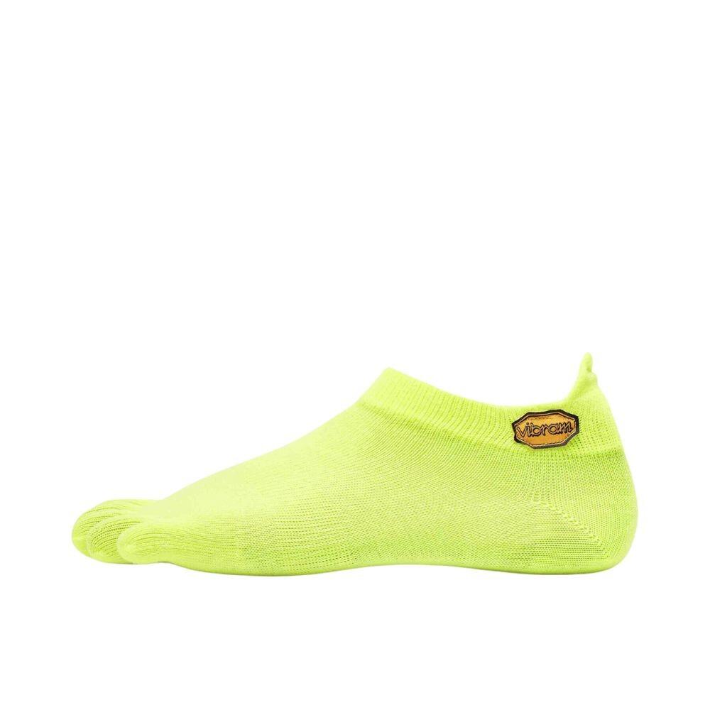 5toe athletic no show socks amarelo corrida unisex amarelo vibram