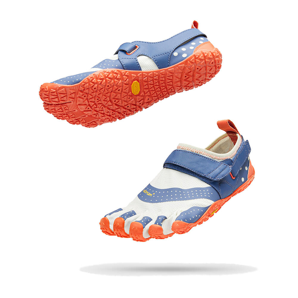 white / blue / orange