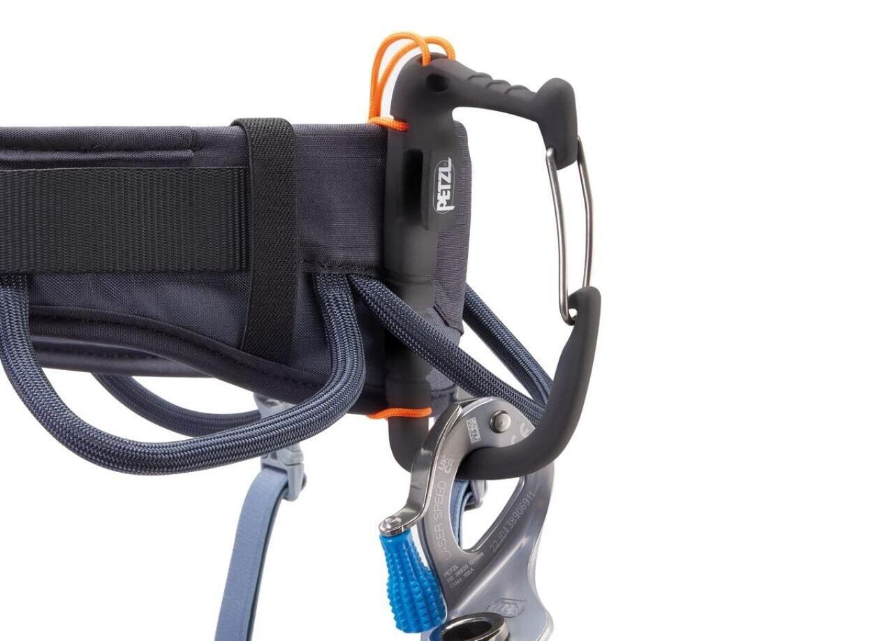 Petzl Corax — Arnés de escalada rojo oscuro, ajustable y cómodo 6/7