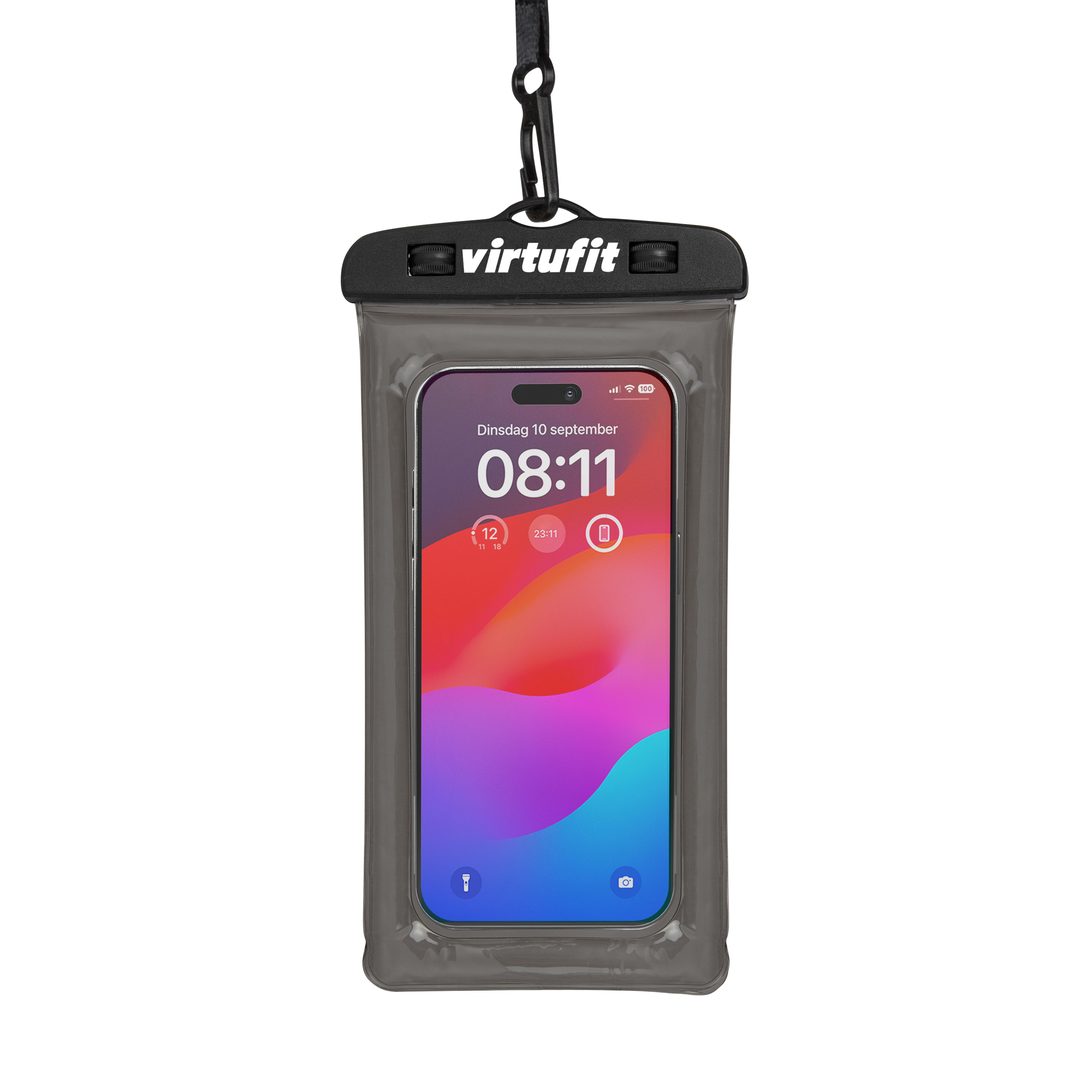 Virtufit - Étui De Téléphone Étanche - Pochette Étanche - Noir - Taille Unique - Decathlon