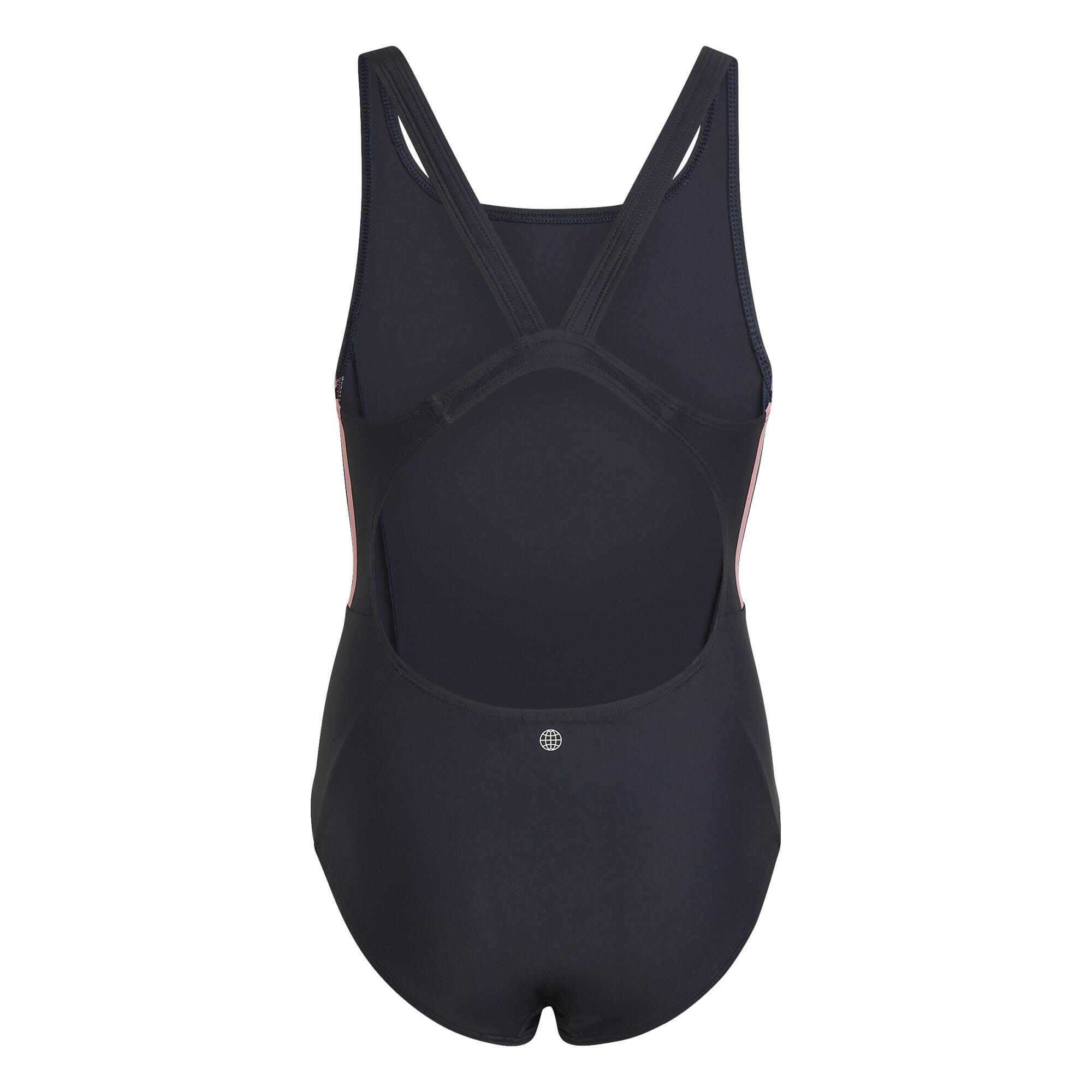 Traje de baño de 1 pieza para niña adidas 28 YG 3S MID 3/5