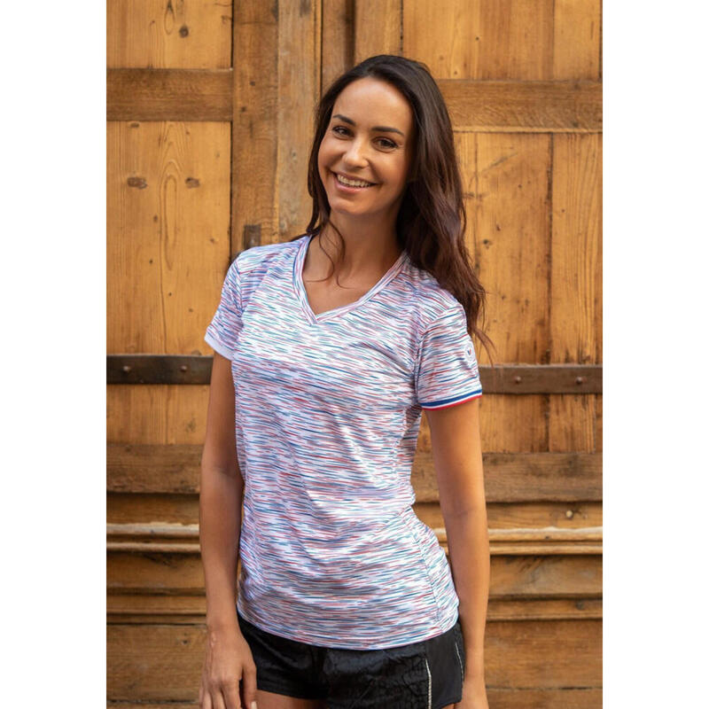 T-shirt Le Strié Tricolore Femme