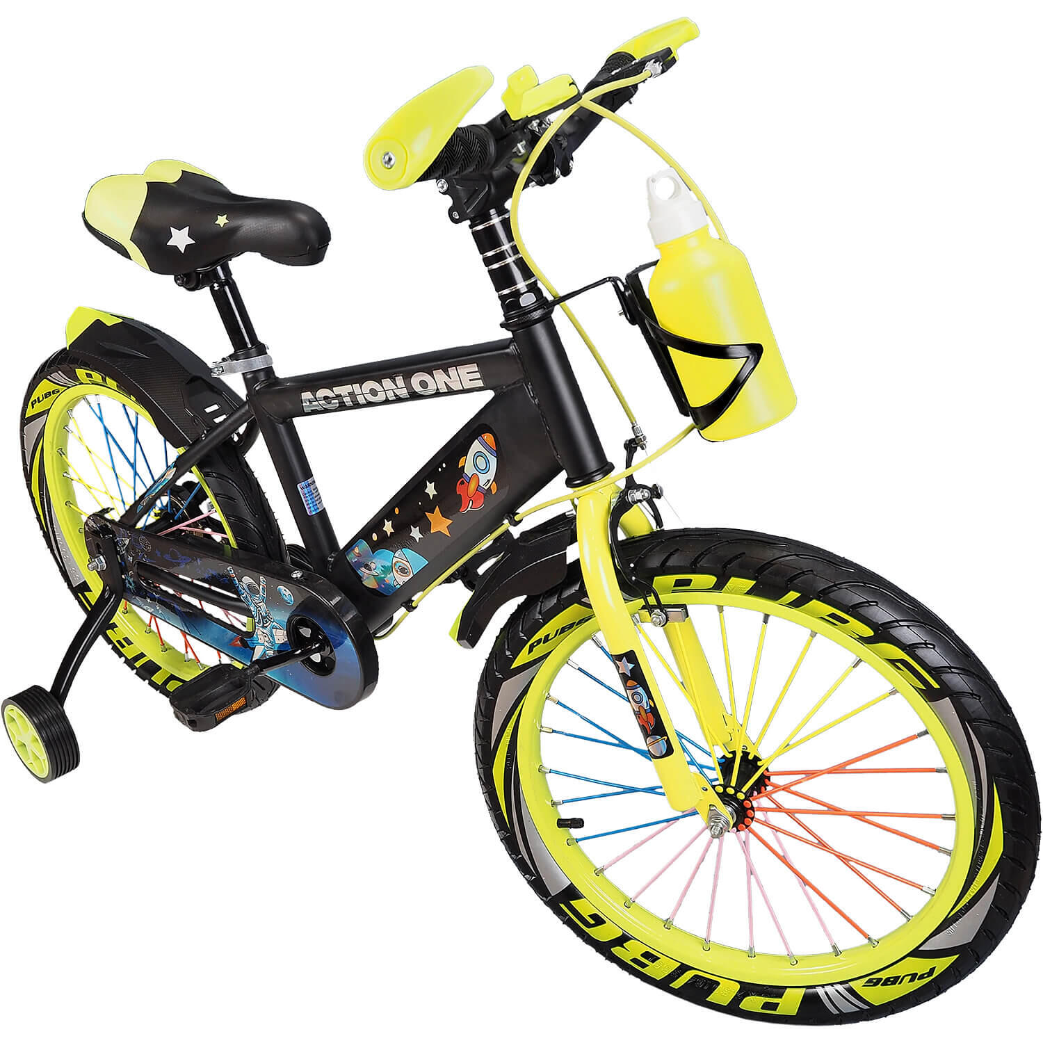 ACTION ONE - Bicicleta copii 4-6 ani cu kit de chei cadou