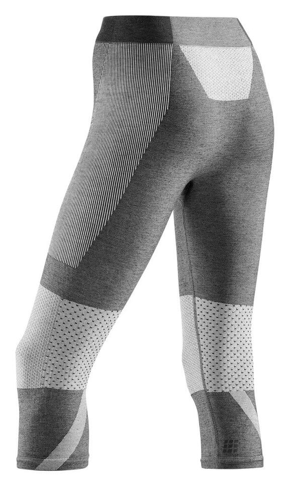 Zimowe legginsy sportowe 3/4 nogawki CEP damskie