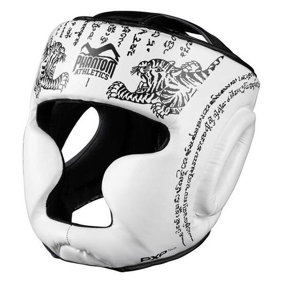 Casque de protection Muay Thai – Blanc – Taille unique