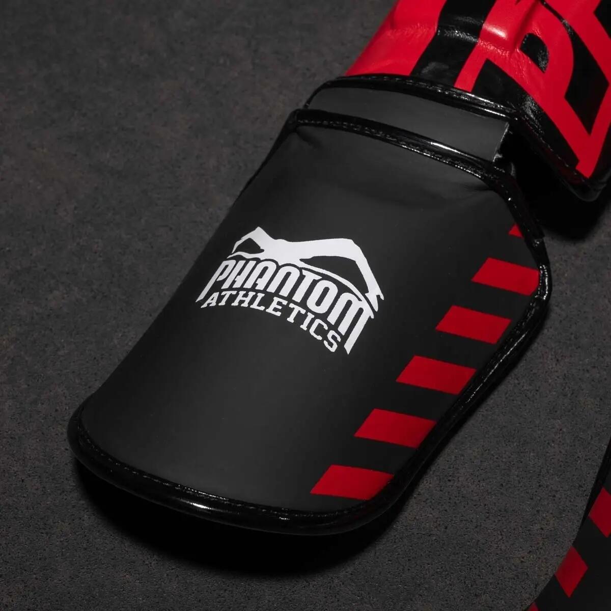 Protège-tibias Phantom APEX Striking – Rouge – S/M 3/4