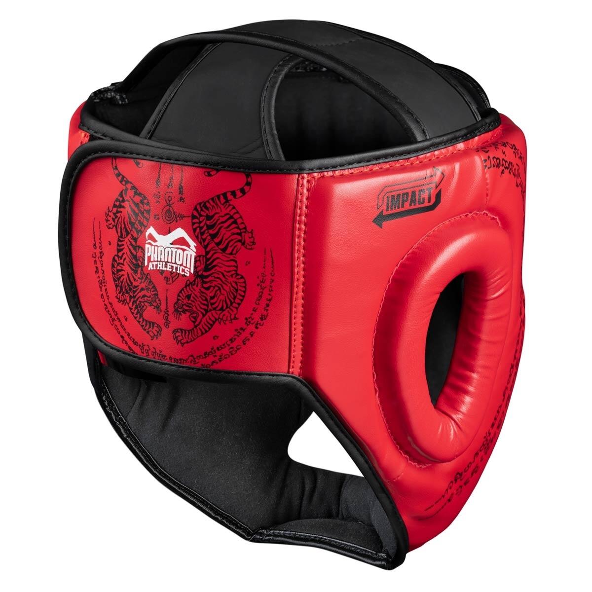 Casque de protection Muay Thai – Rouge – Taille unique 2/2