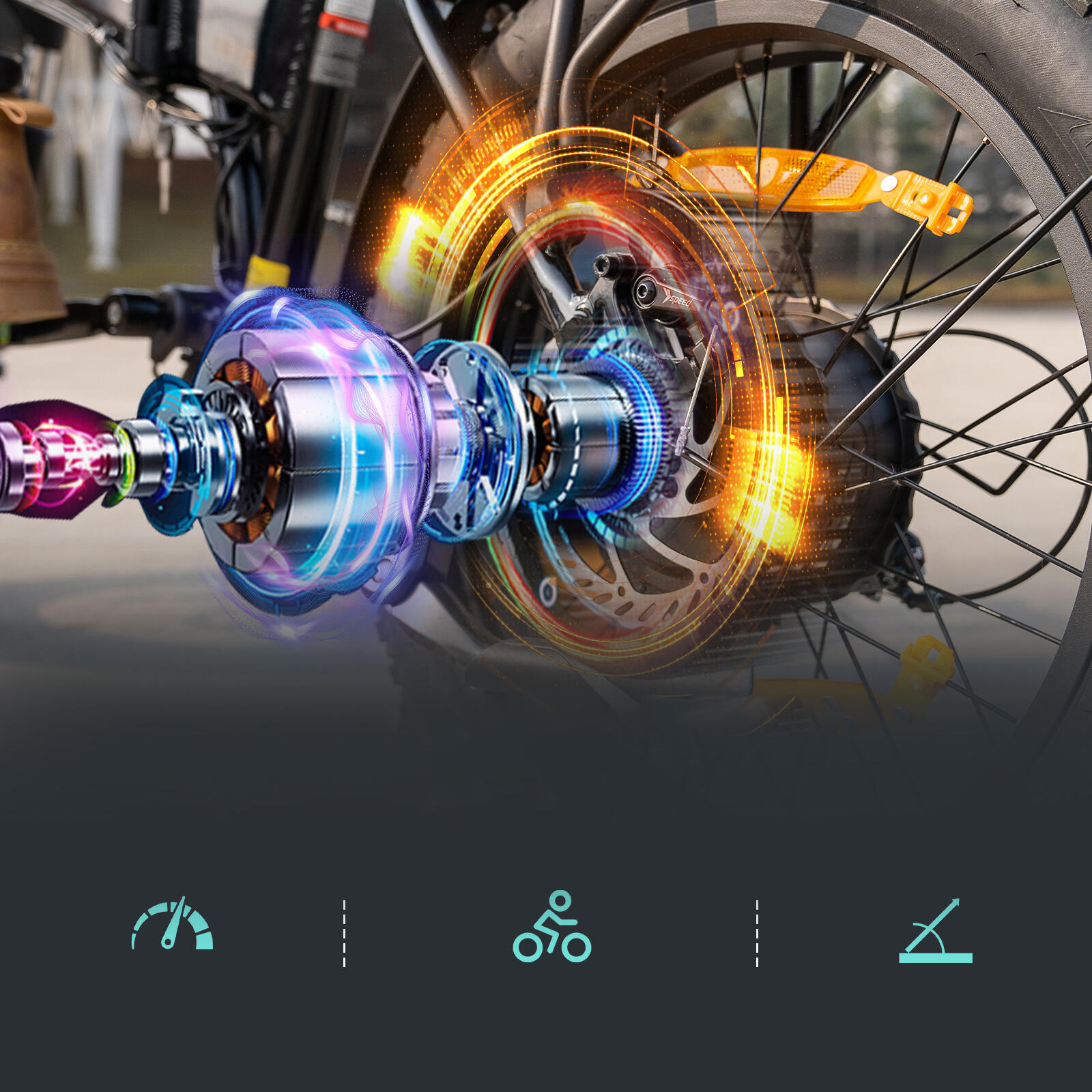 Elektrische Vouwfiets Fatbike 20"x4.0–48V13Ah Accu–250W Motor–25KM/H-APP–EK10 3/6