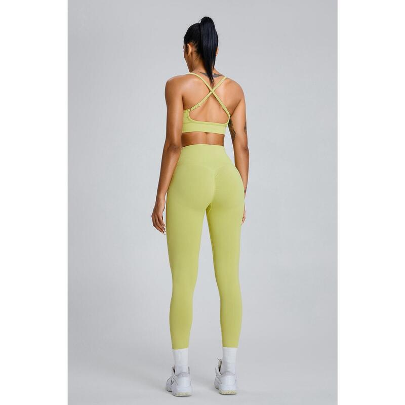 Mallas Leggings Sculpt Scrunch - Lemon