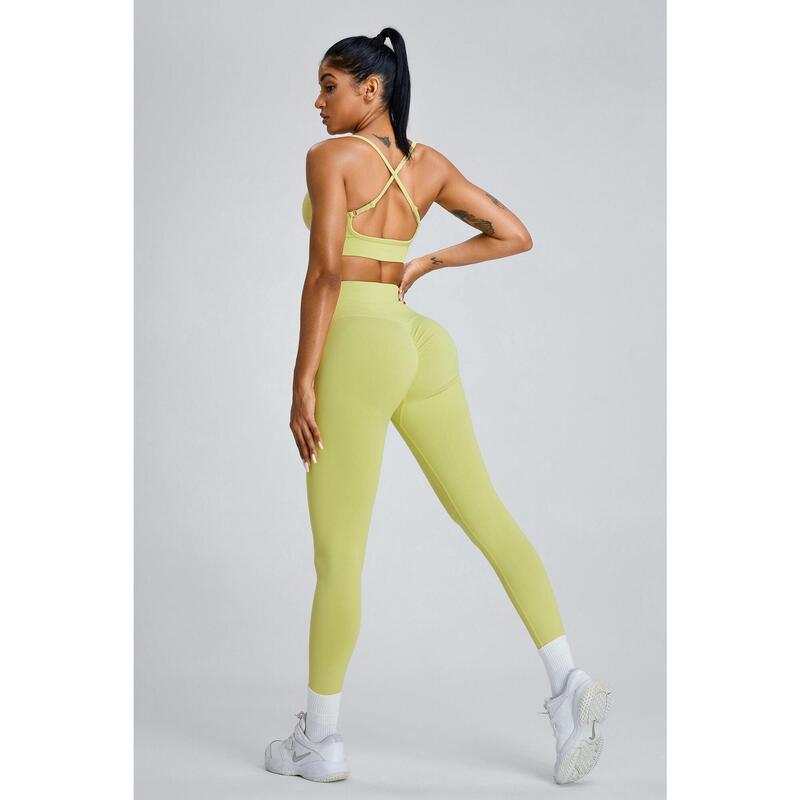 Mallas Leggings Sculpt Scrunch - Lemon