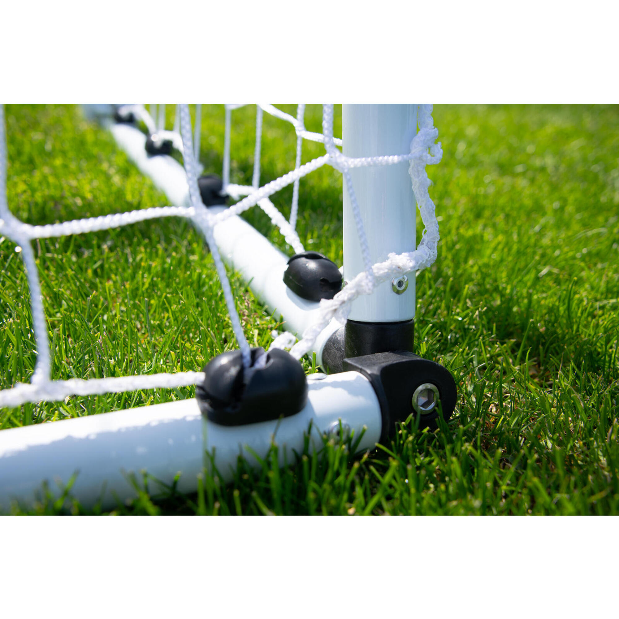 Mini aluminium soccer goal 1.5 x 1m - Practical for small pitches