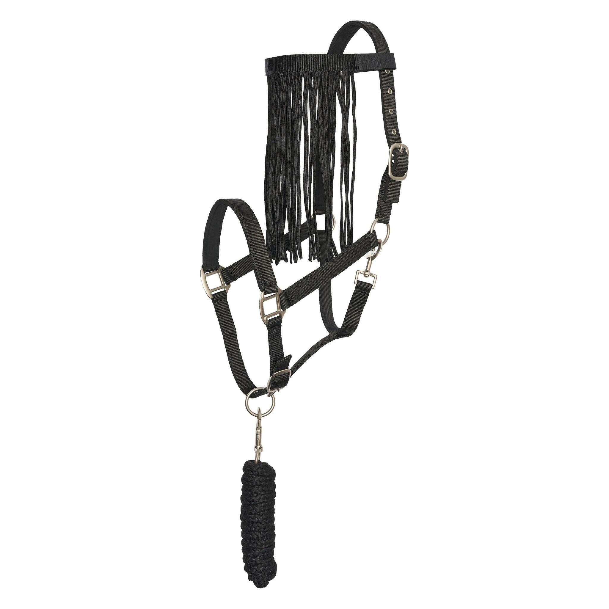 IMPERIAL RIDING Imperial Riding Halsterset met Vliegenfrontriem - Zwart (Full)