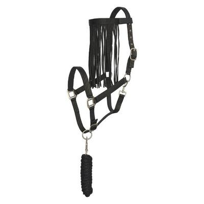 Imperial riding halsterset met vliegenfrontriem - multi forest green