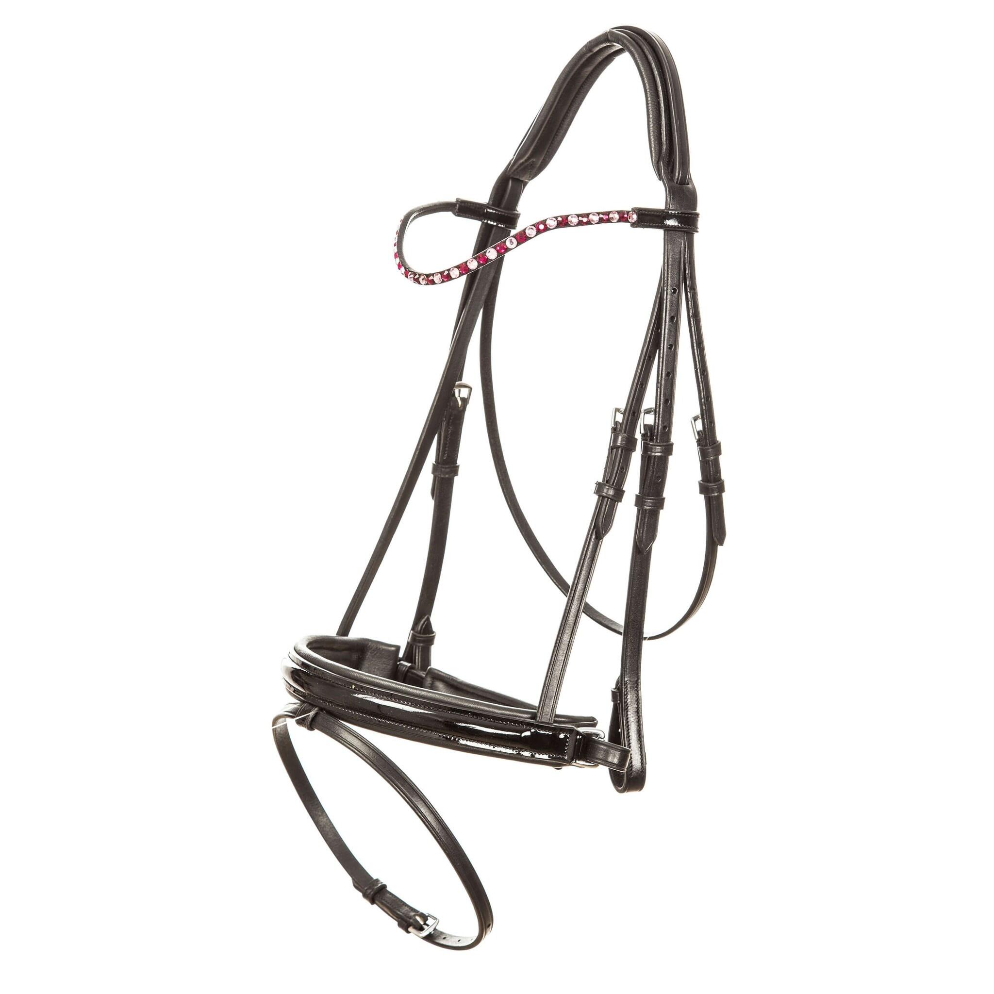 IMPERIAL RIDING Hoofdstel Di Layla - Black Lack Rose (Pony)