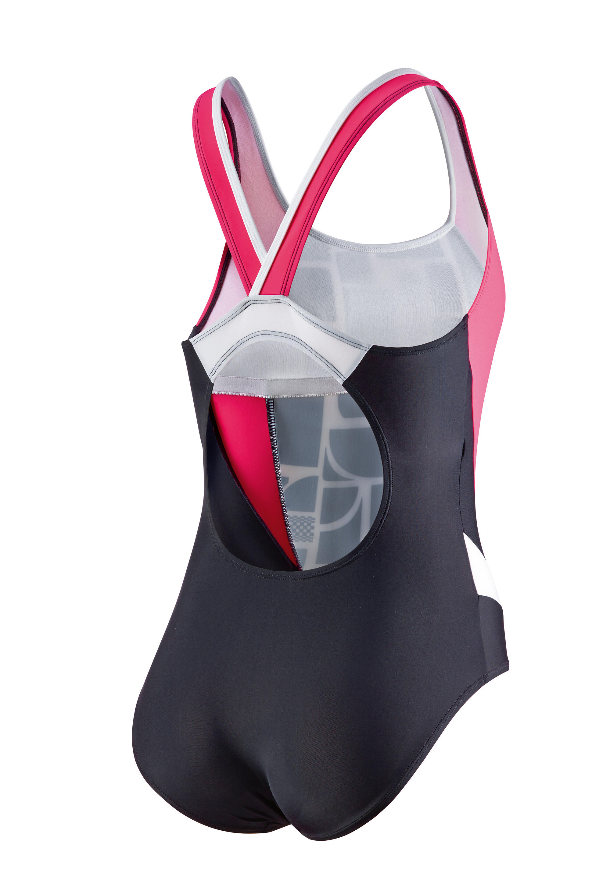 Beco Competition Swimsuit Black/white/pink 3/5