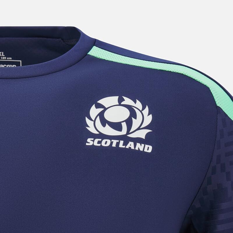 Camiseta De Entrenamiento Macron Escocia Rugby 24/25 Azul Marino