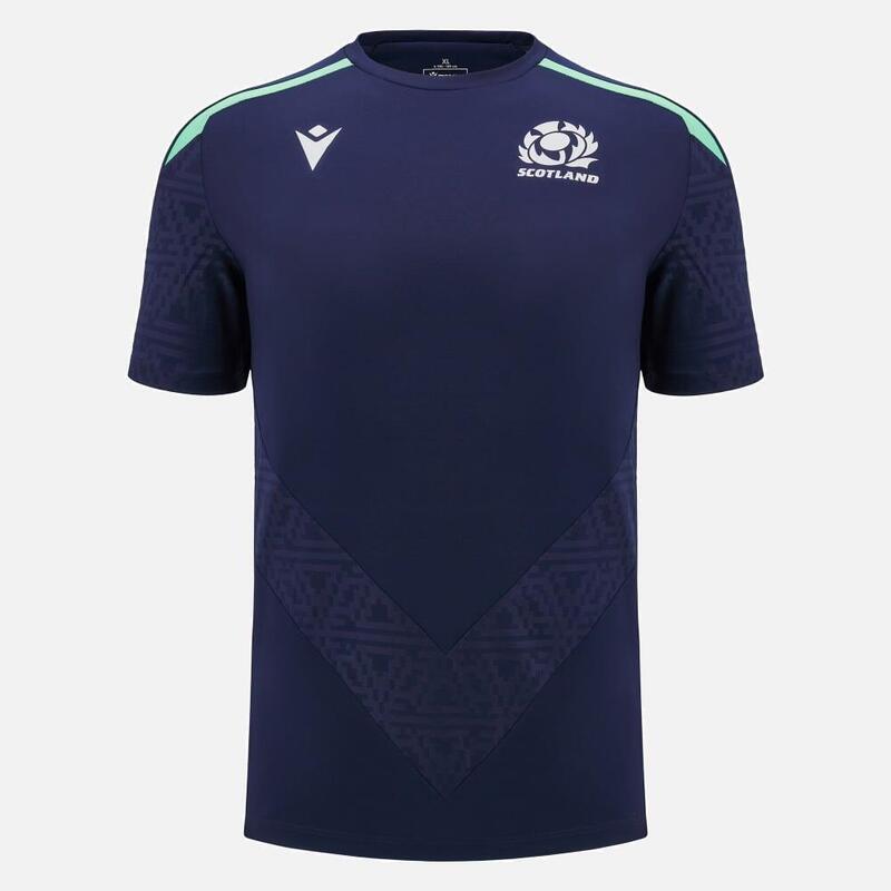 Camiseta De Entrenamiento Macron Escocia Rugby 24/25 Azul Marino