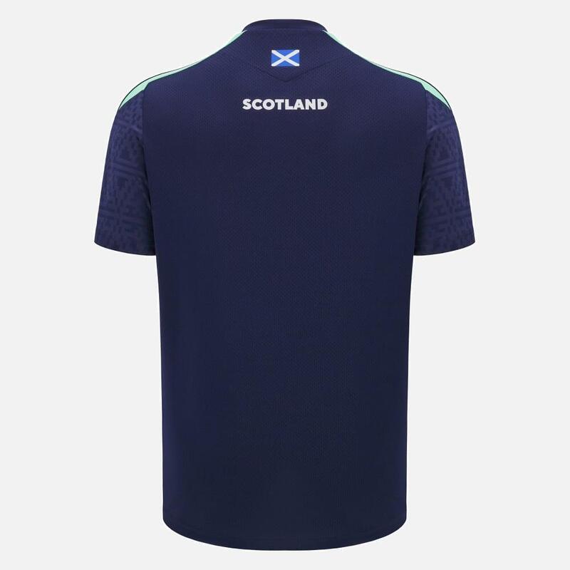 Camiseta De Entrenamiento Macron Escocia Rugby 24/25 Azul Marino