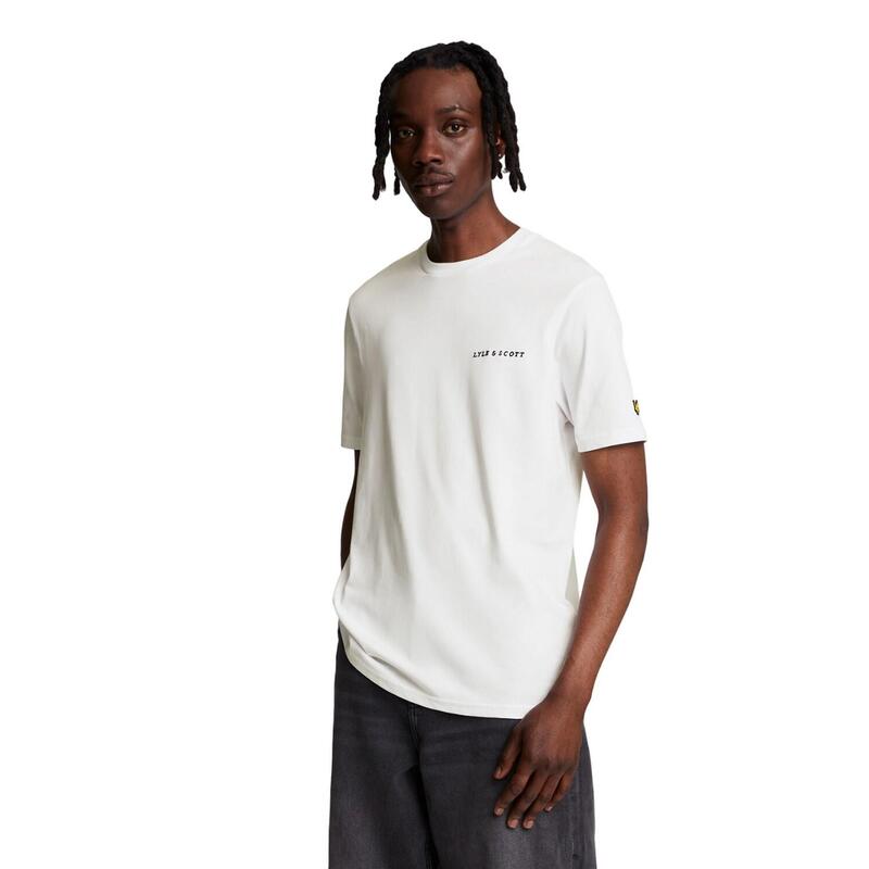 Tshirt Homme (Blanc / Noir vif)