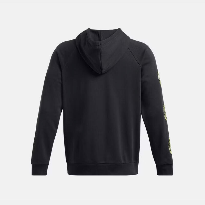 Sudadera Con Capucha Ua Rival Fleece High Brand Read Logo Negro