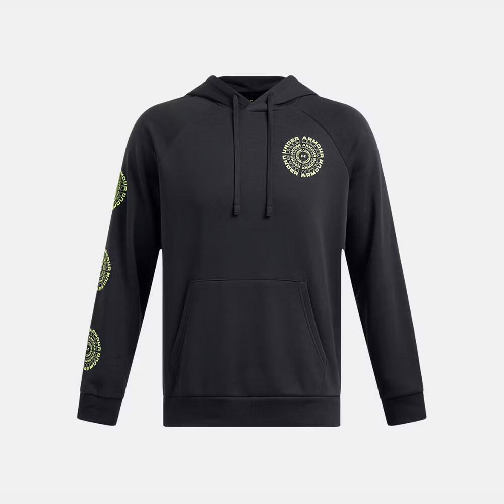 UNDER ARMOUR Sweat À Capuche Ua Rival Fleece High Brand Read Logo Hoodie Zwart