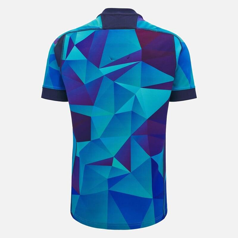 Tricou antrenament rugby Scoția Macron 24/25 Albastru