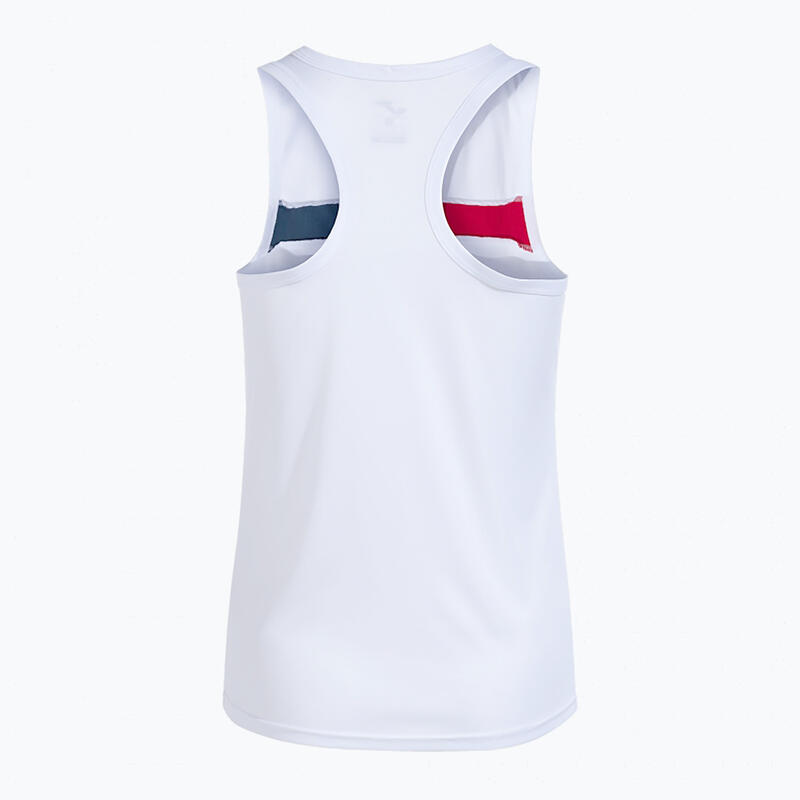 Camiseta Sin Mangas Pádel Mujer Joma Court Blanco