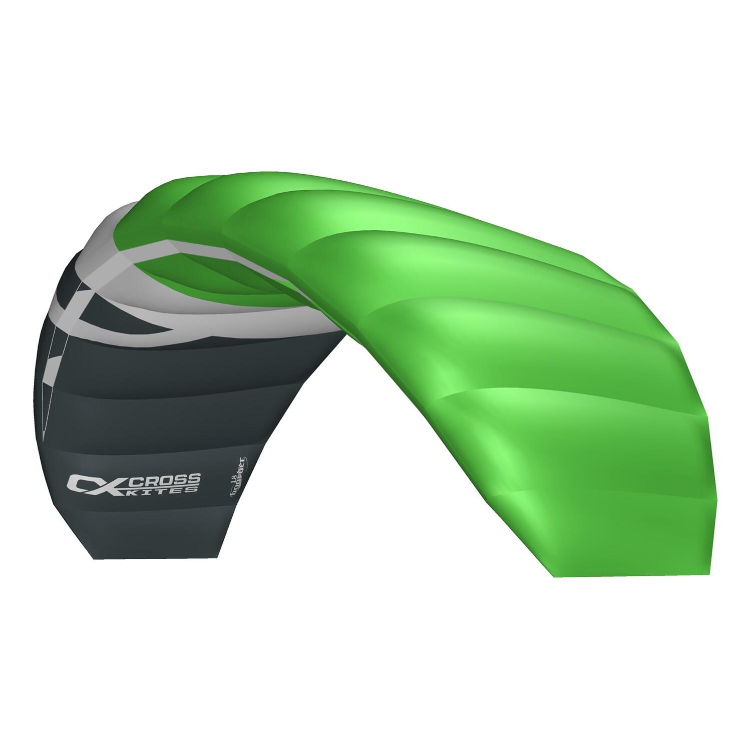 CROSS KITES KIT DE CRUZEIROS DE ASAS COMPLETO COM BARRA 02,5M - verde - 01,8M