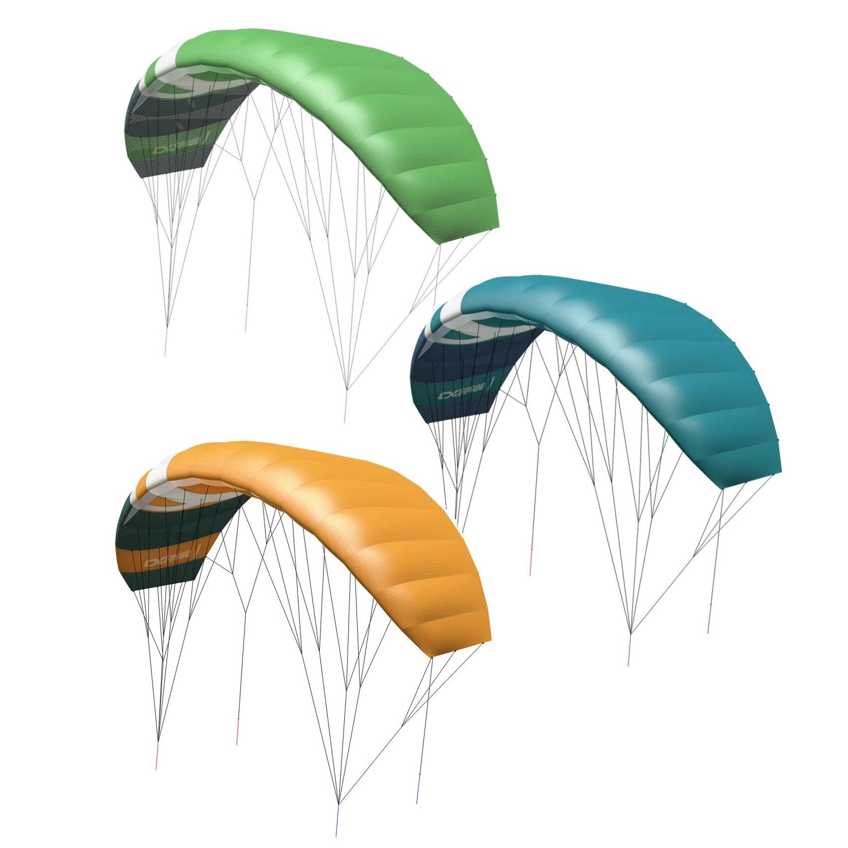 Latawiec treningowy CrossKites Quattro 1.5 Green 4-linkowy z manetkami 2/7