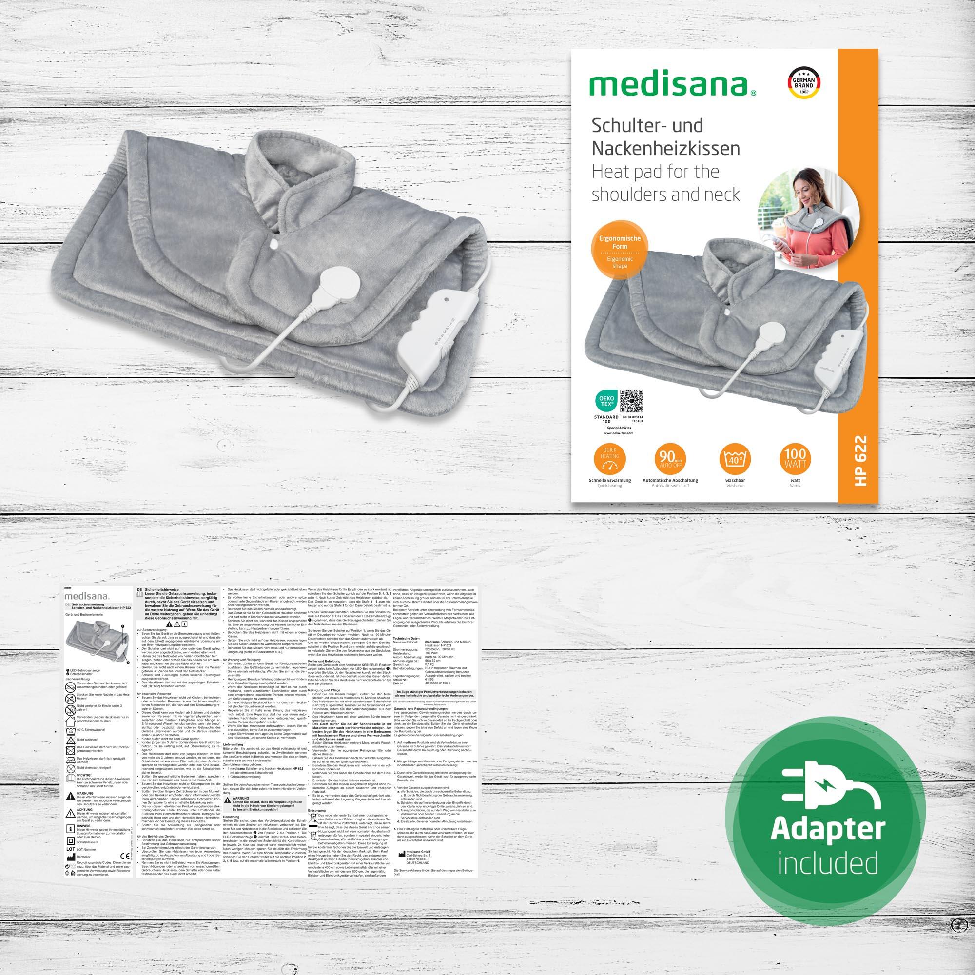 medisana HP 622 Cape thermique électrique, coussin d'épaule, poncho thermique 6/7