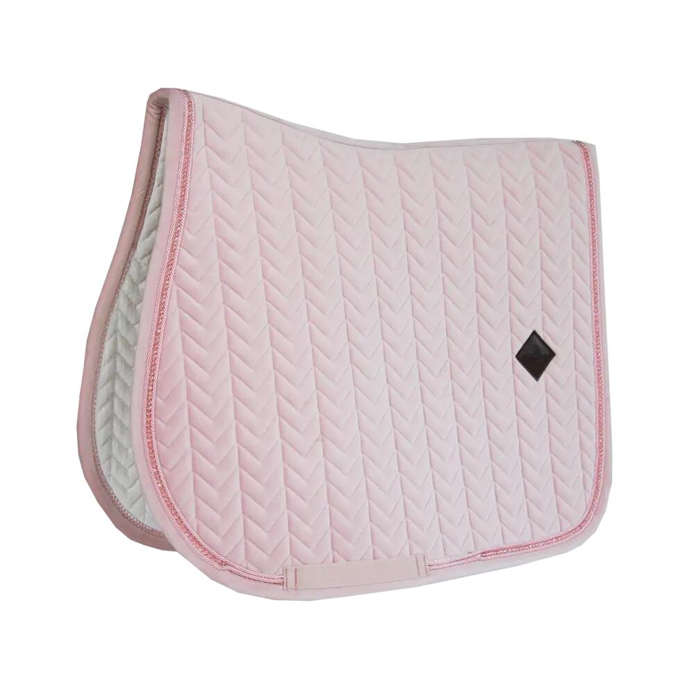 Kentucky Horsewear - Tapis De Selle Velours Pearls Rose Tendre - Tapis De Selle - Rose - Fs - Decathlon