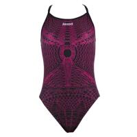 Maillot de bain femme mat noir et taupe. natation synthétique