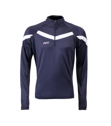 Sweat demi zip de rugby Force XV VICTOIRE marine