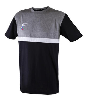 FORCE XV TEE-SHIRT DE RUGBY MEDIANE Noir-Gris