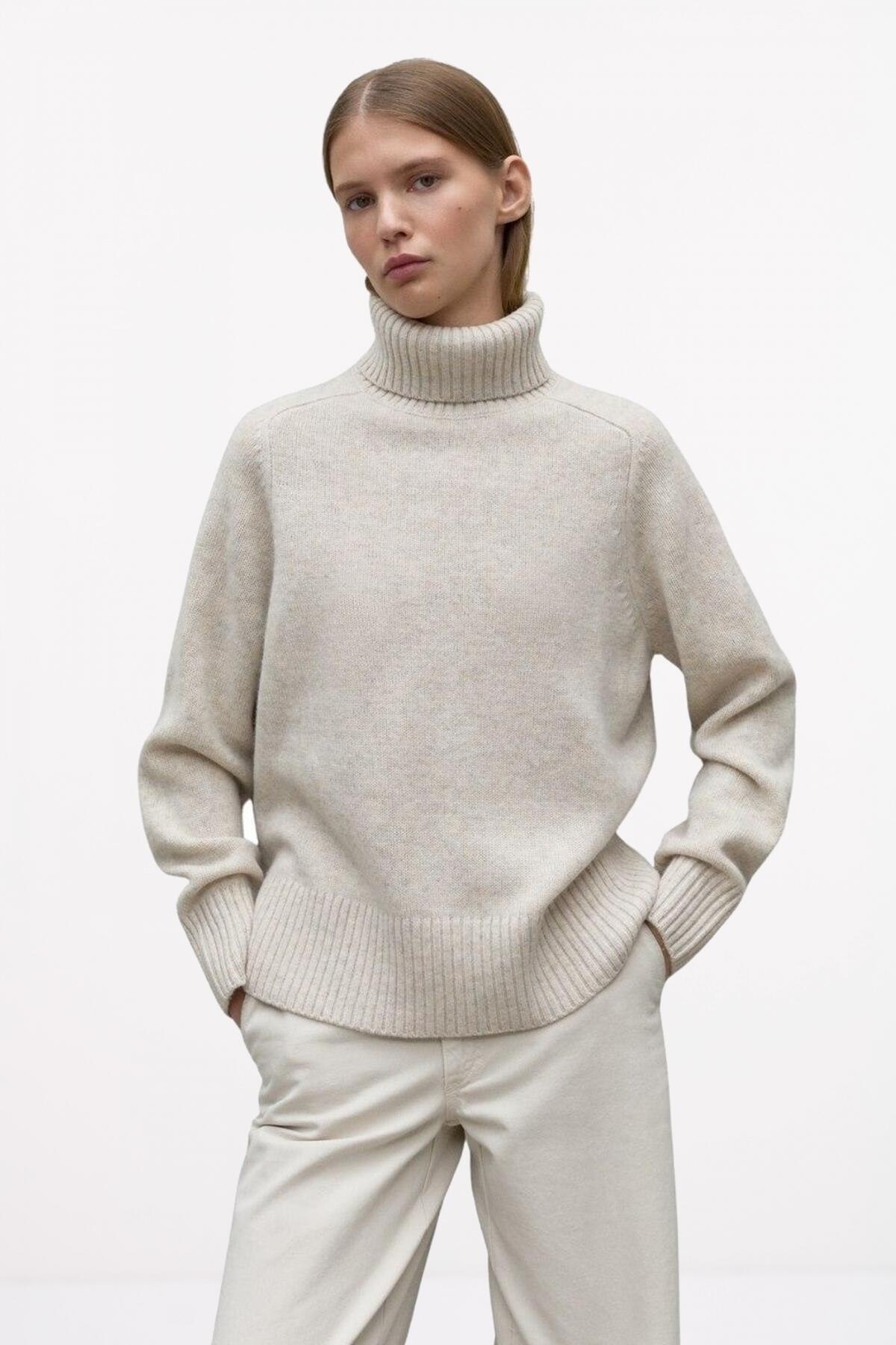 Sudaderas Mujer Ecoalf Sudaderas Mujer Ecoalf Caquialf Knit Beis Beis 5/5