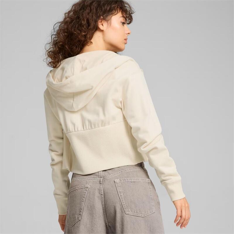 Sudaderas Mujer Puma Dare To Cropped Hoodie Blanco