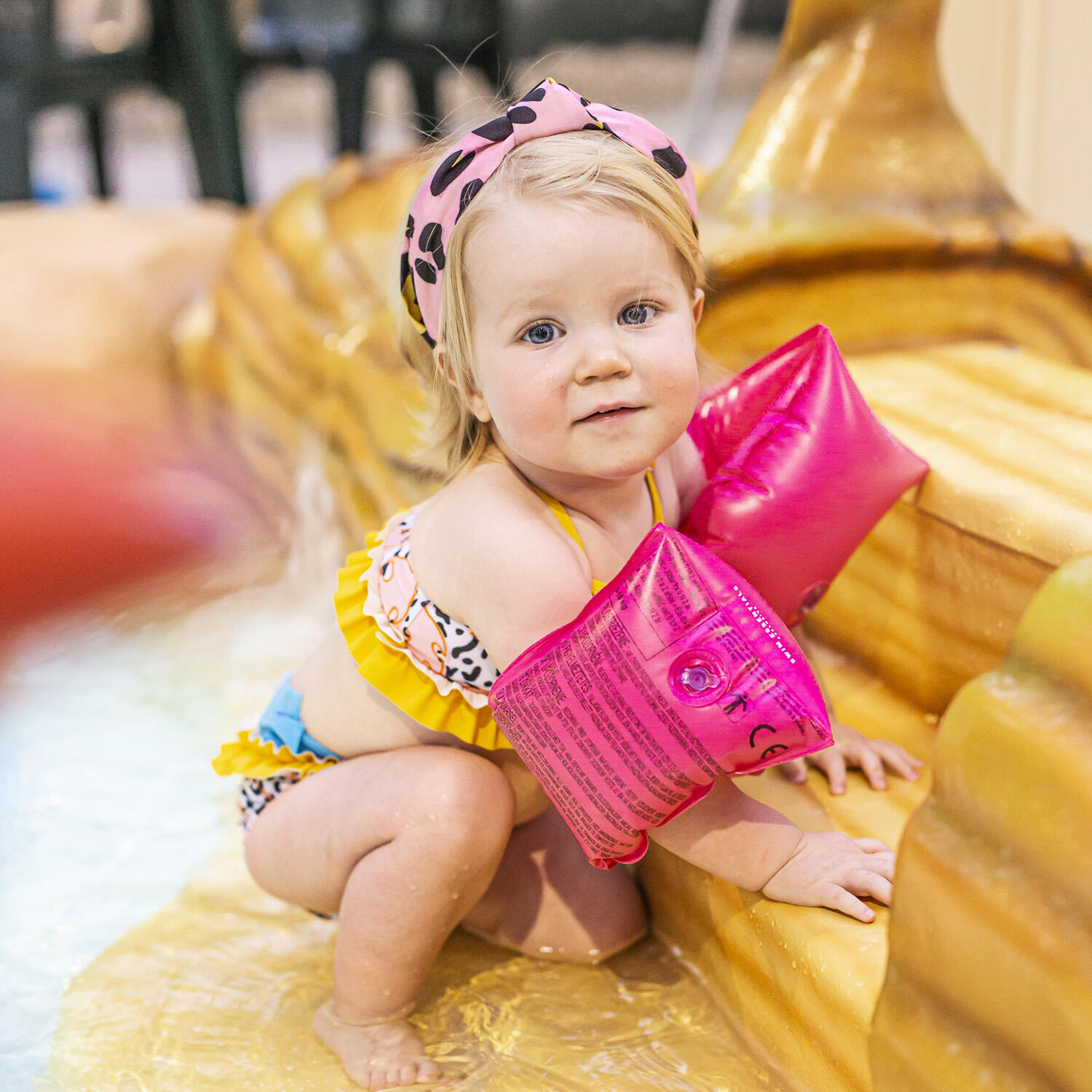 Swim Essentials Arm Bands - Pink - Neon - 0/2 Years 4/5