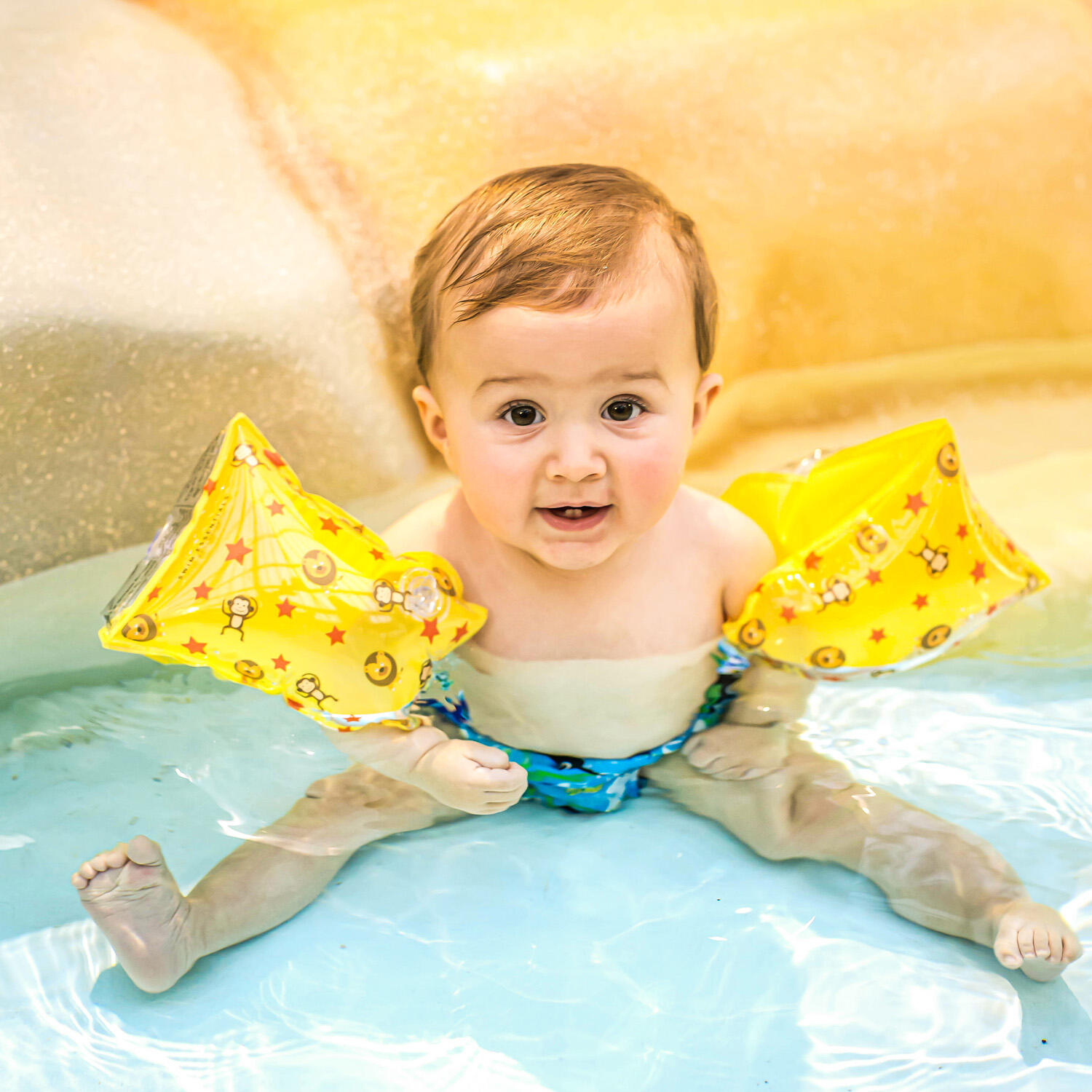 Swim Essentials Arm Bands - Yellow - Circus 2/6