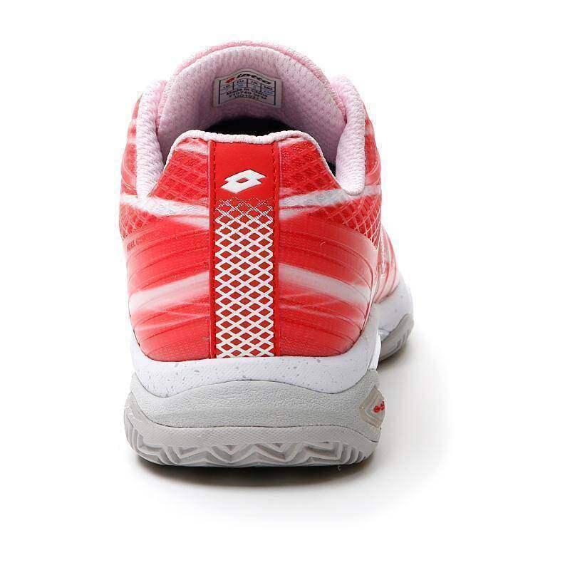 Chaussures Femme Lotto Mirage 300 Cly Blanc Et Rose 2107409fm