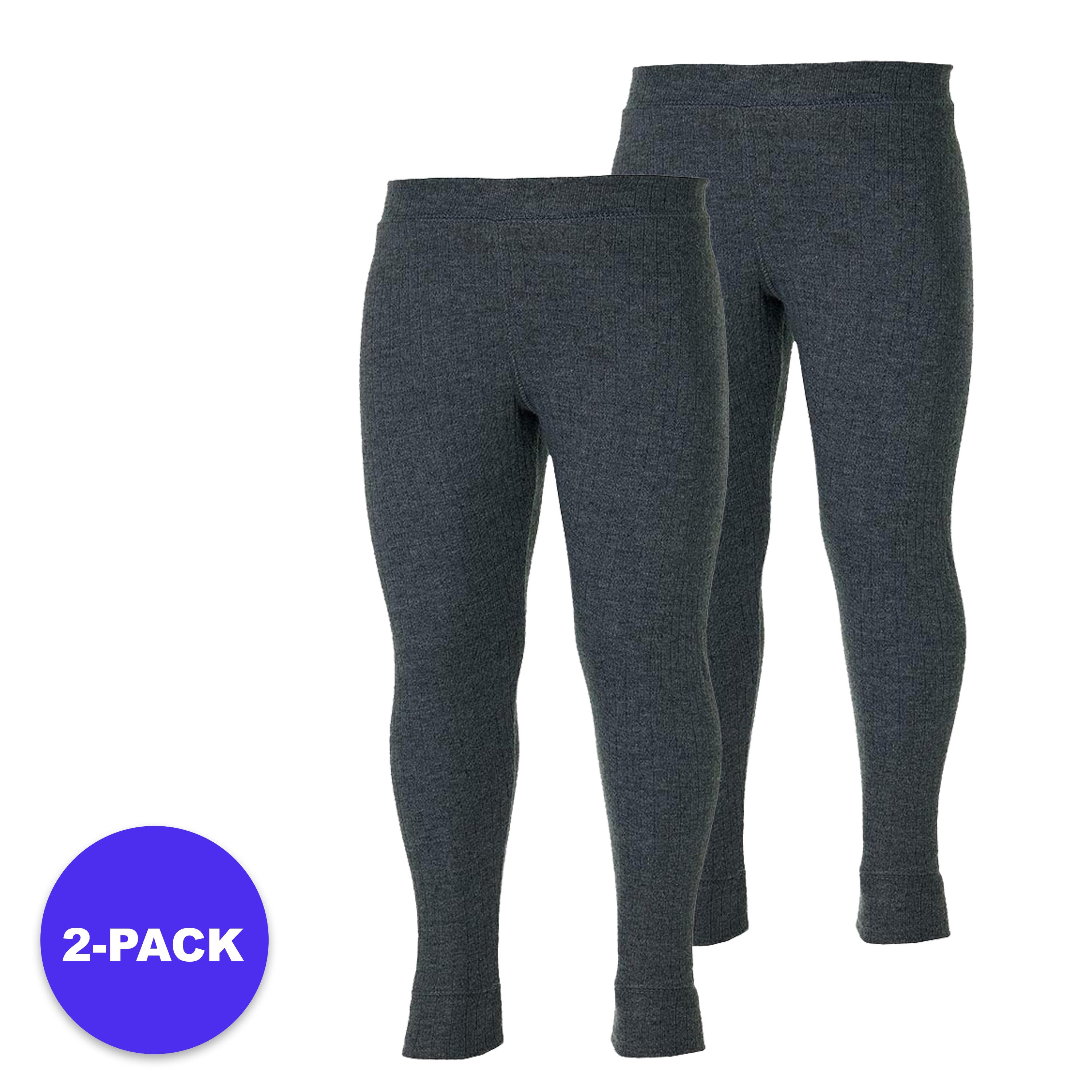 HEAT KEEPER Heatkeeper - Thermobroek kinderen - Antraciet- 2-stuks