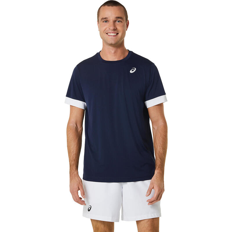 Camiseta Asics Court SS Marino Blanco -  - S