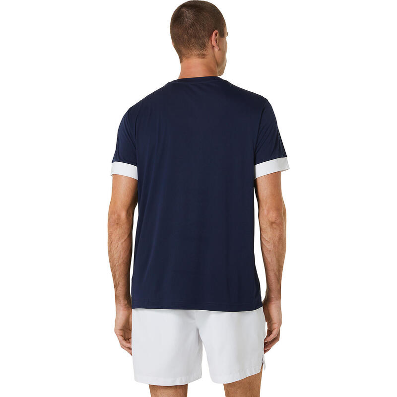 Camiseta Asics Court SS Marino Blanco -  - S