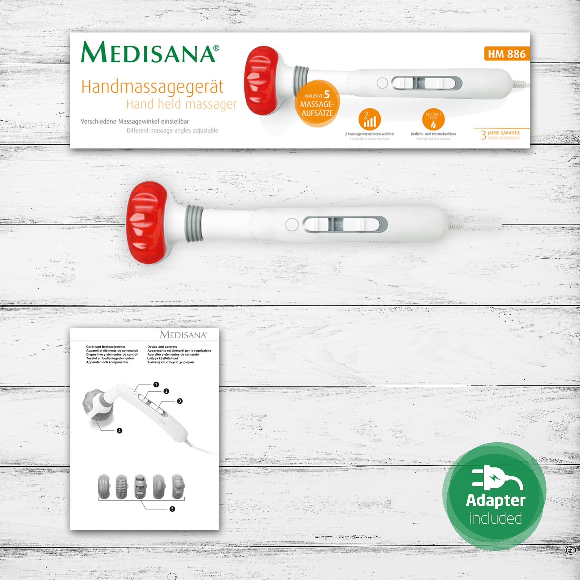 medisana HM 886 massajador de mão massajador elétrico para as costas 6/7