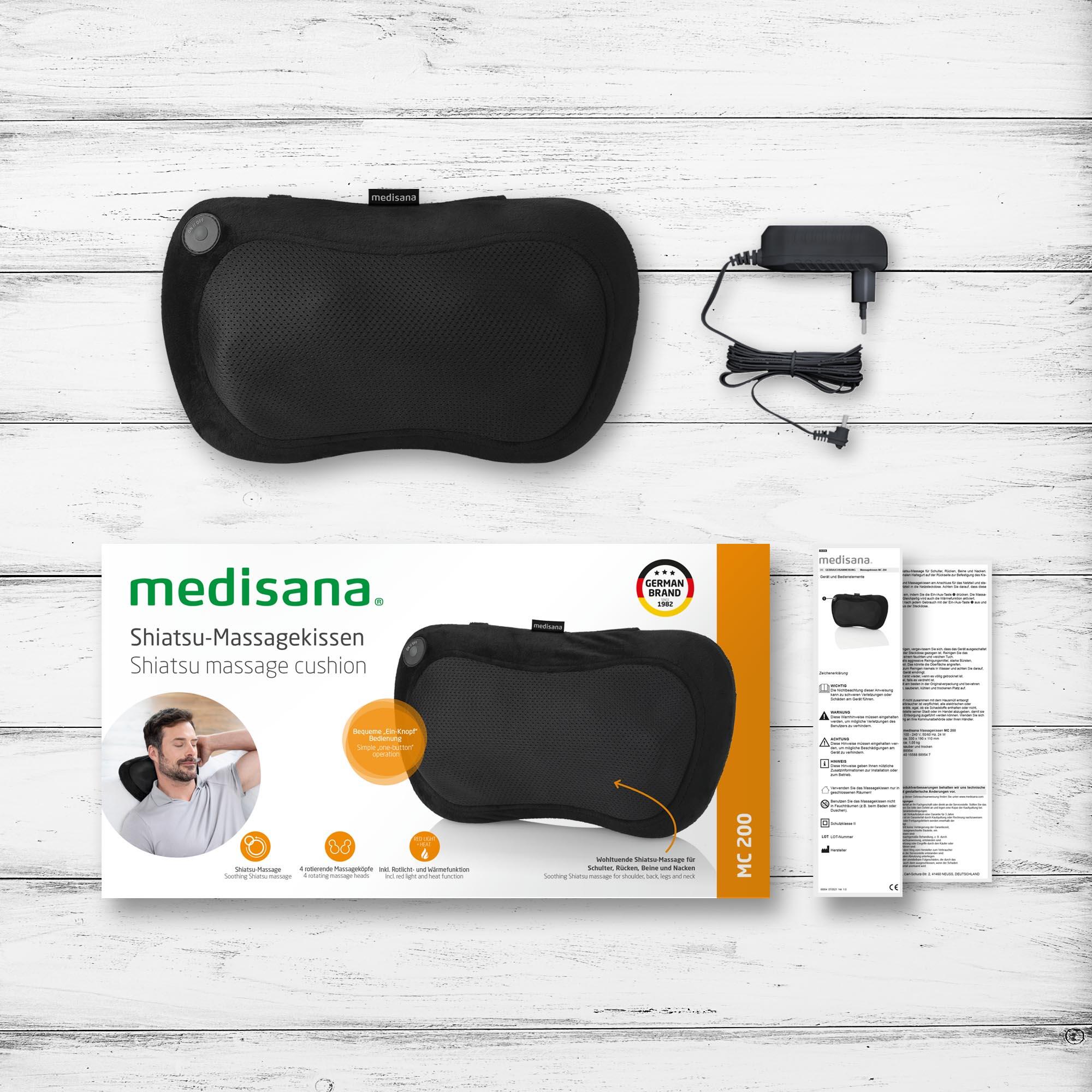 medisana MC 200 Cojín de masaje shiatsu con función de calor 7/7