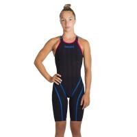 JAKED Jaked JKomp Open Back Kneesuit - Black / Blue