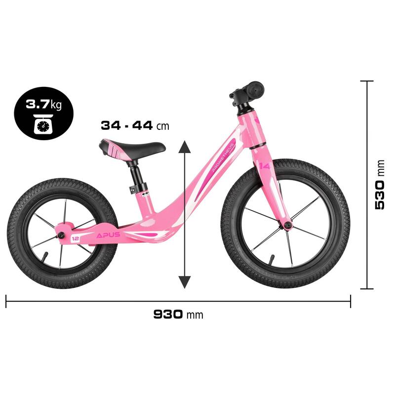Draisienne à partir de 2-3 ans 14/12 pouces Limiteur de braquage magnésium APUS