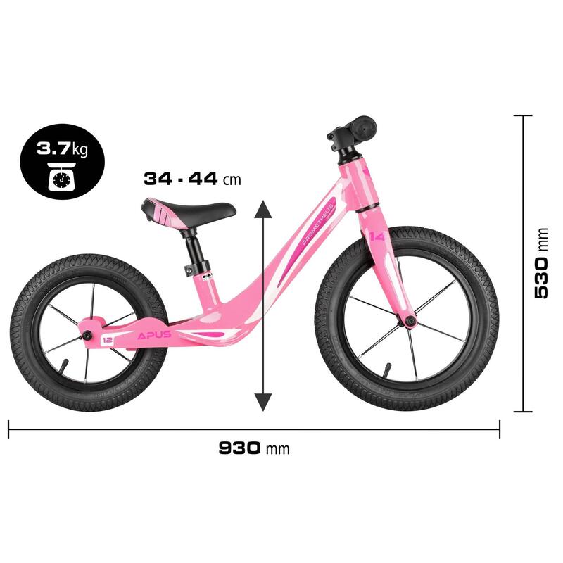 Loopfiets van 2-3 jaar 14/12 inch wielen Kinderloopfiets magnesium frame APUS